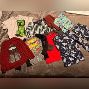 Jumping Beans Minions Graphic Tee and Striped Outfit